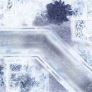 FLG Neoprene Wargaming Mats: War-torn Snow Covered City 1 - 44" x 60"