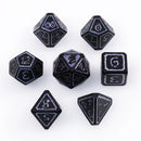 Die Hard Dice - Metal RPG Polyhedral Dice Set - Mages Guild - Necromancy [7pc]