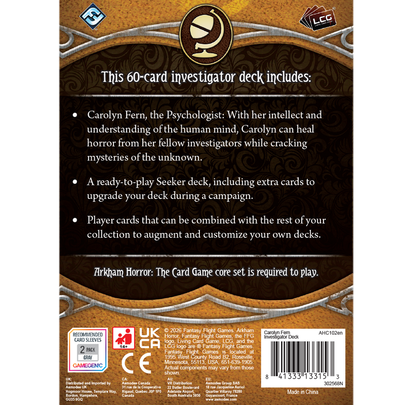 Arkham Horror: The Card Game - Carolyn Fern Investigator Deck [Expansion]