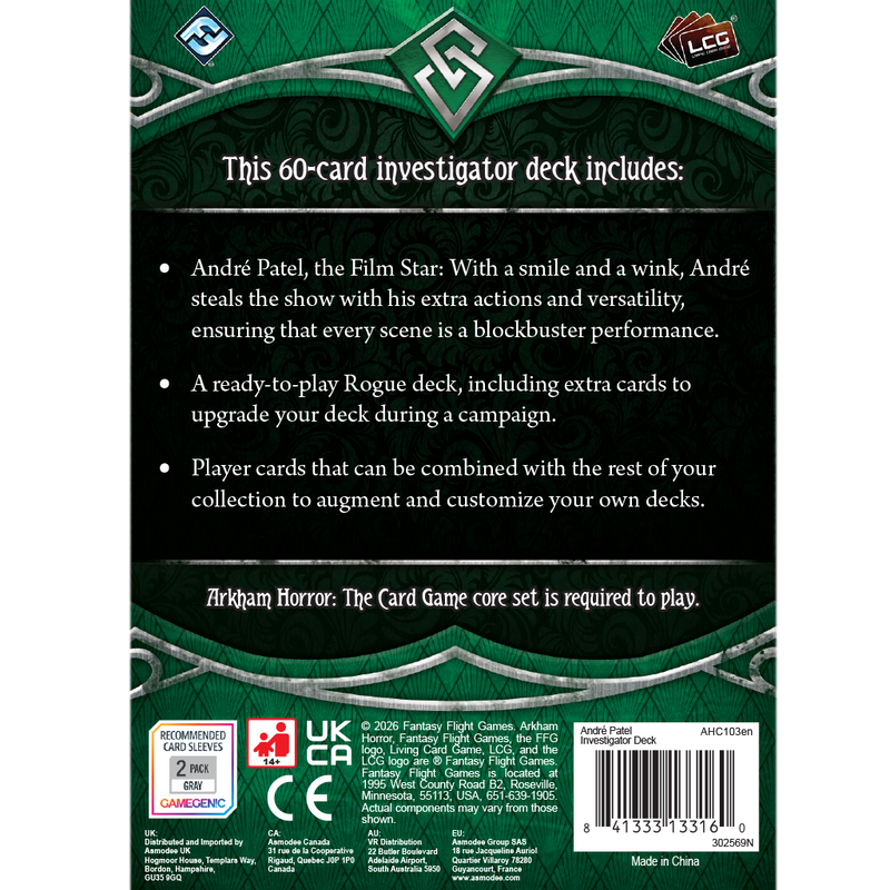 Arkham Horror: The Card Game - André Patel Investigator Deck [Expansion]