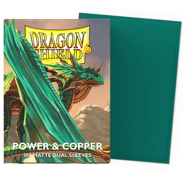Dragon Shield Matte Dual Sleeves -  Power & Copper [100ct Standard Size]