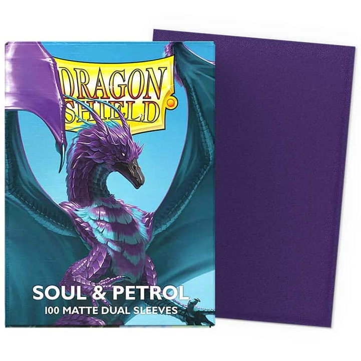 Dragon Shield Matte Dual Sleeves -  Soul & Petrol [100ct Standard Size]