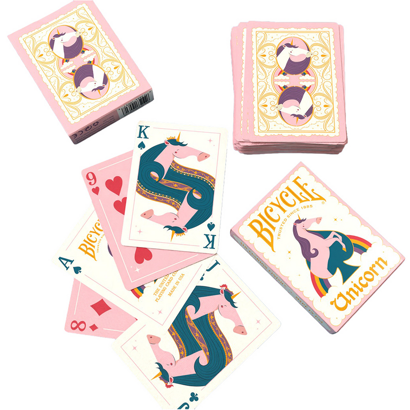 Bicycle Playing Cards - Unicorn Pink