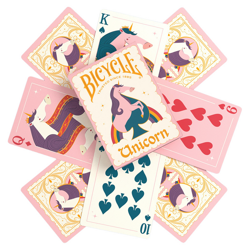 Bicycle Playing Cards - Unicorn Pink