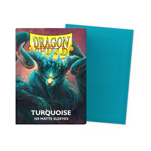 Dragon Shield Matte Sleeve - Turquoise 100ct