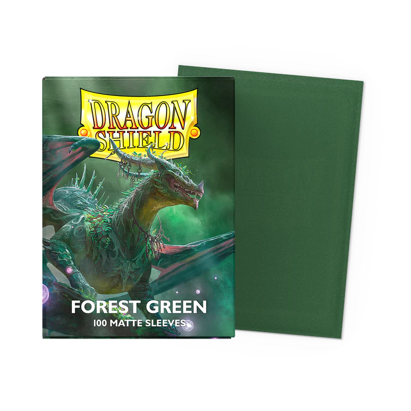 Dragon Shield Matte Sleeve - Forest Green 100ct