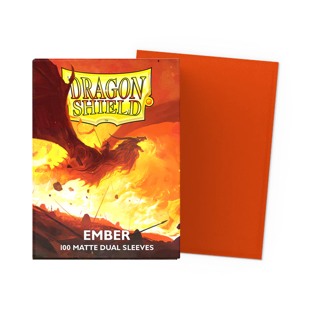 Dragon Shield Matte Dual Sleeves - Ember [100ct Standard Size]
