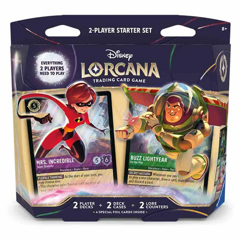 Disney Lorcana TCG: 2-Player Starter Set - Elastigirl & Buzz Lightyear **Local Pick-Up Only**