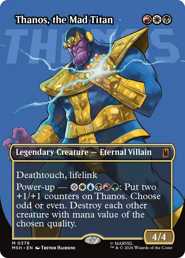 Thanos, the Mad Titan (Borderless) (0367) [Marvel Super Heroes]