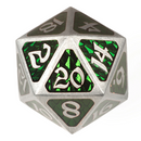 Die Hard Dice Metal Dire d20 - Drakona Ventus Chloros [Oversized]