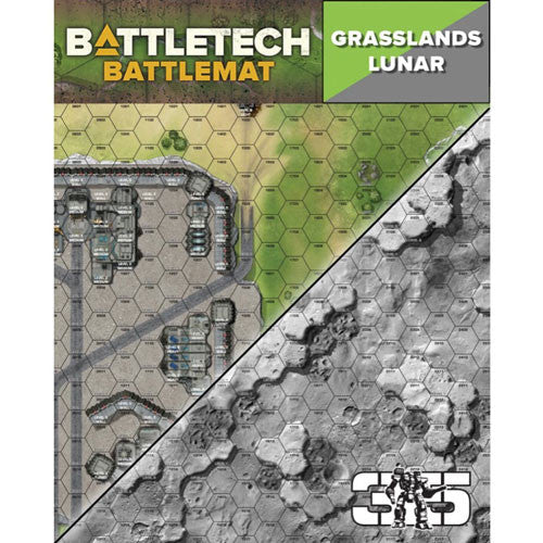 BattleTech: Battle Mat - Lunar/Grasslands B