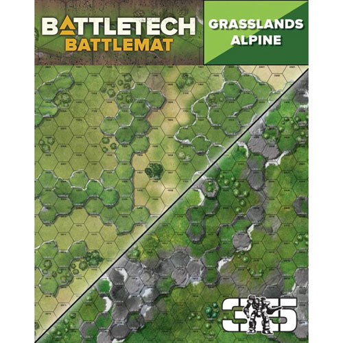 BattleTech: Battle Mat - Lunar/Grasslands B