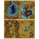 BattleTech: BattleMat - Savannah Large Lakes/Box Canyon