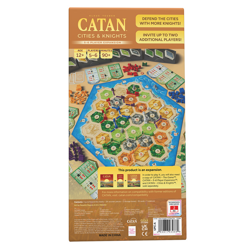 CATAN® - Cities & Knights 5-6 Player (6E) [Expansion Game]