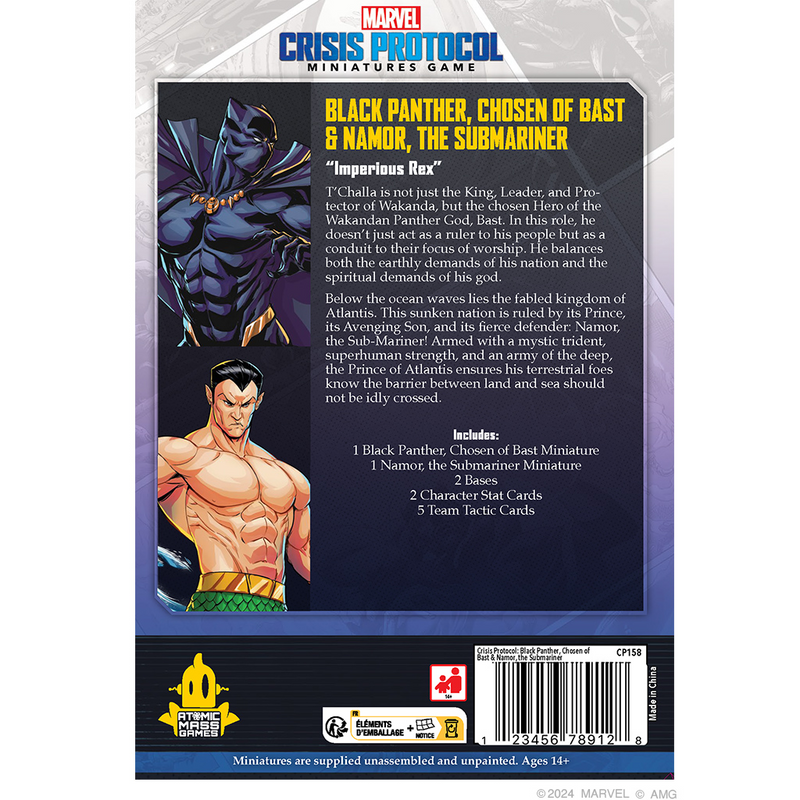 Marvel: Crisis Protocol - Black Panther, Chosen of Bast & Namor, The Sub-Mariner