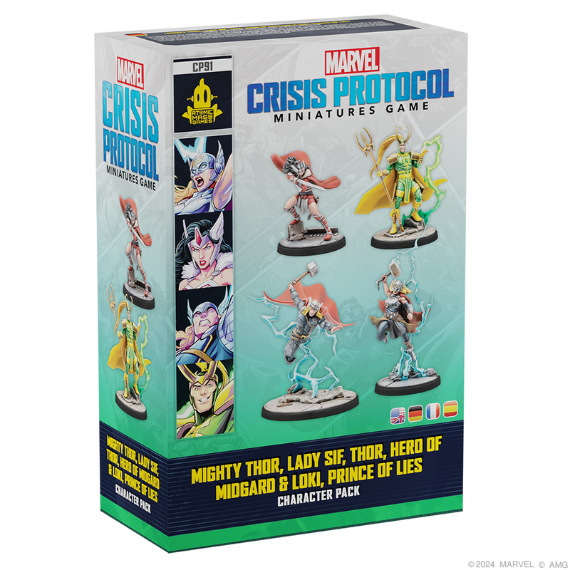 Marvel: Crisis Protocol - Mighty Thor, Lady Sif, Thor, Hero of Midgard & Loki, Prince of Lies