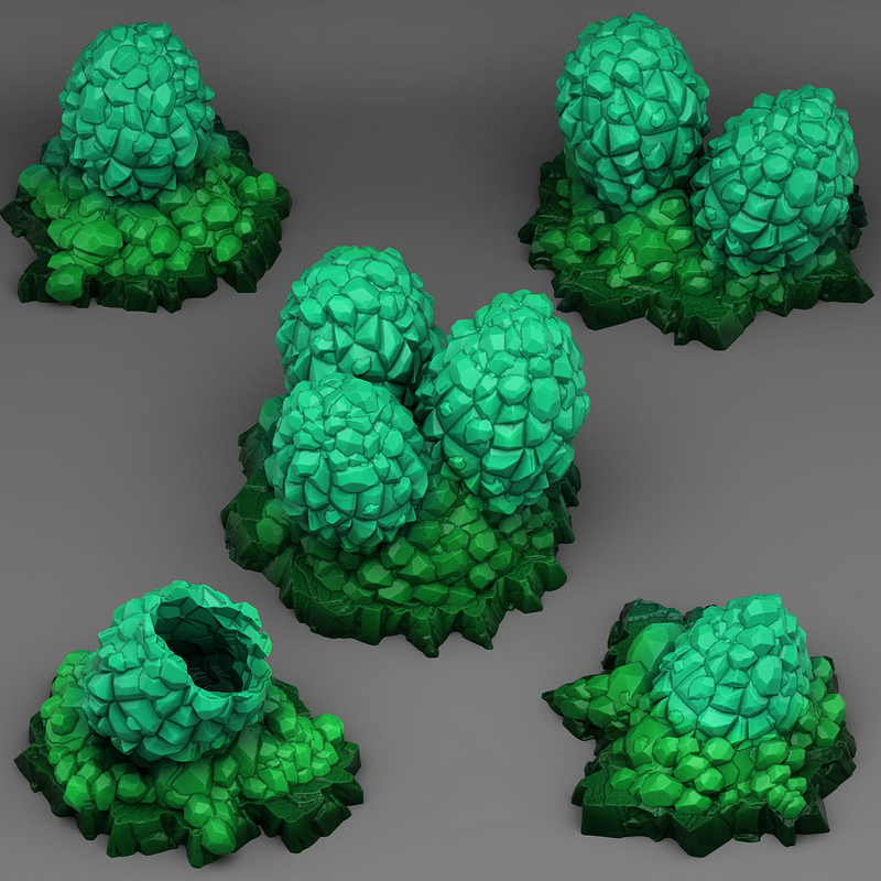 3DP | Crystal Dragon Eggs [Fantastic Plants and Rocks]