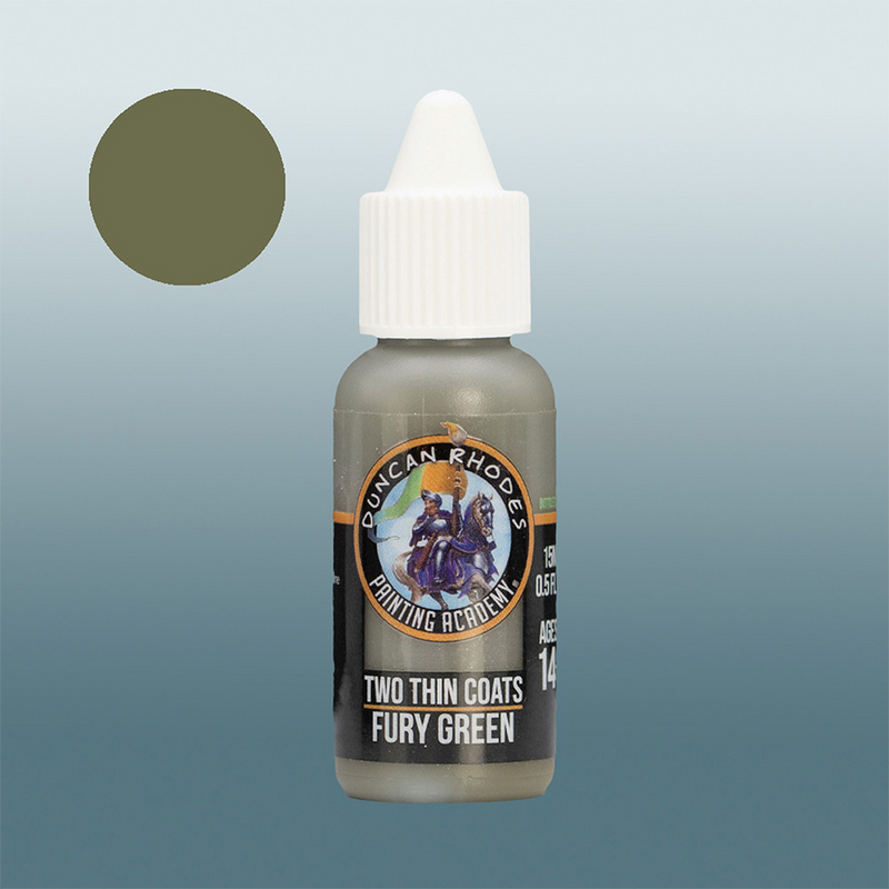 Two Thin Coats Paint: Fury Green [15ml]
