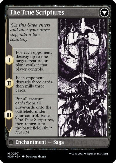 sheoldred mtg card Sheoldred // The True Scriptures (Showcase Planar Booster Fun) [March