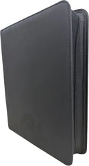 Premium Series 9-Pocket Toploader Zippered Binder [Black/Black]