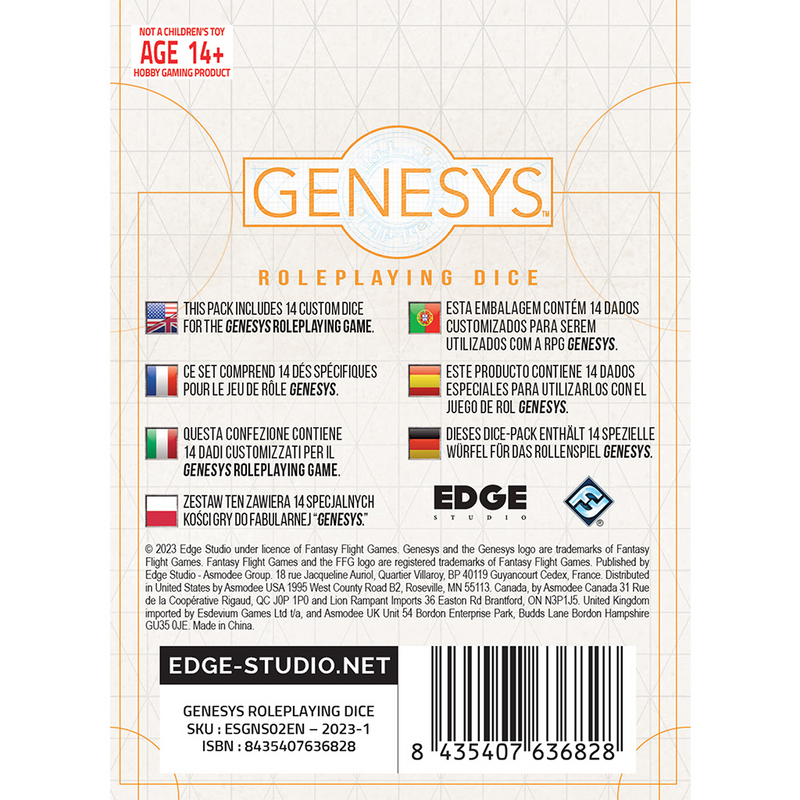 Genesys RPG: Roleplaying Dice Pack