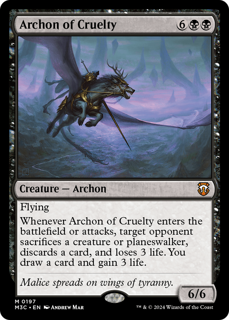 Archon of Cruelty [Modern Horizons 3 Commander]