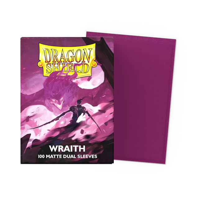 Dragon Shield Matte Dual Sleeves - Wraith [100ct Standard Size]