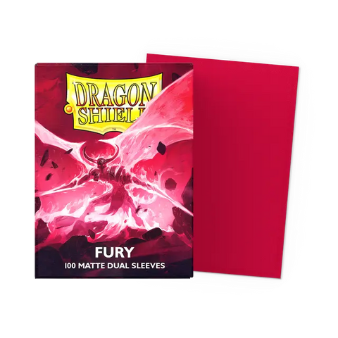 Dragon Shield Matte Dual Sleeves - Fury [100ct Standard Size]