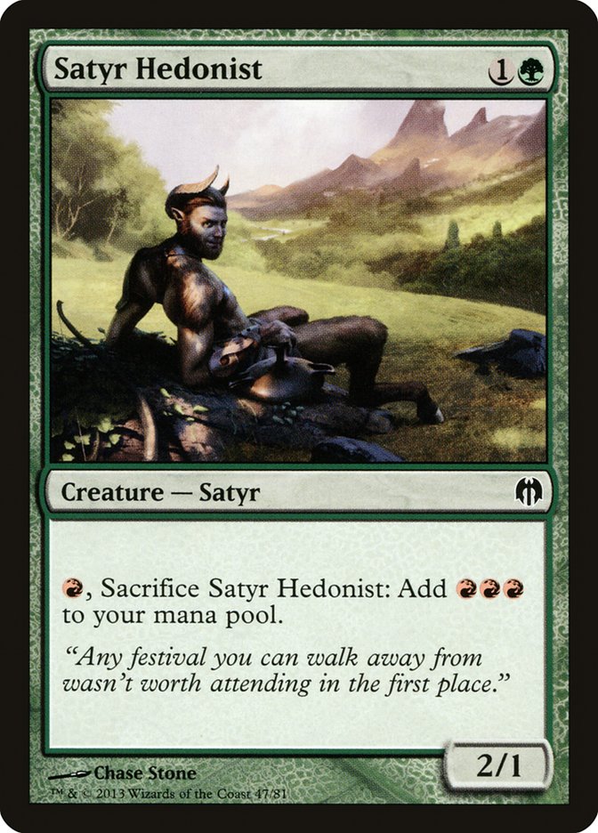 Satyr Hedonist [Duel Decks: Heroes vs. Monsters]