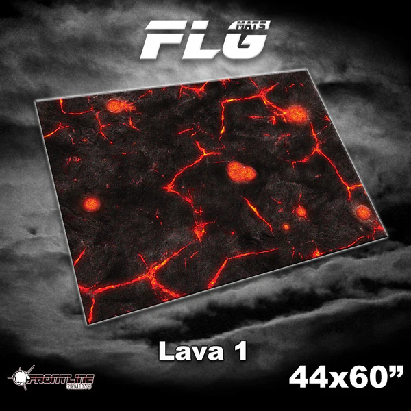 FLG Neoprene Wargaming Mats: Lava 1 - 44" x 60"