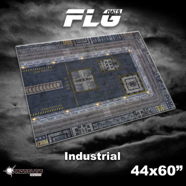 FLG Neoprene Wargaming Mats: Industrial 1 - 44" x 60"