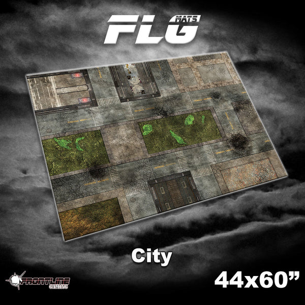 FLG Neoprene Wargaming Mats: City 1 - 44" x 60"
