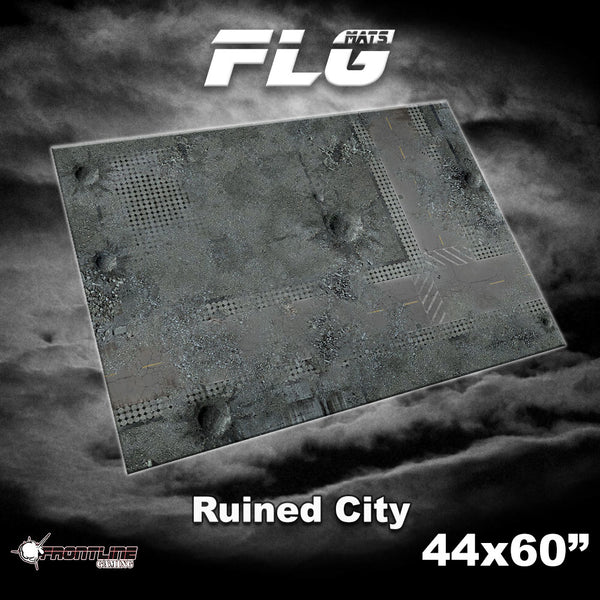 FLG Neoprene Wargaming Mats: Ruined City - 44" x 60"
