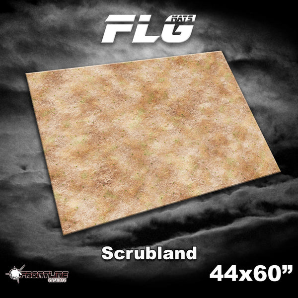 FLG Neoprene Wargaming Mats: Scrubland - 44" x 60"