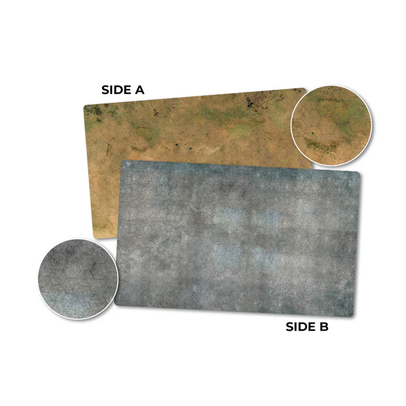 Hextech: Game Mat 2 - 36in x 22in Double Sided (Arid/Urban)