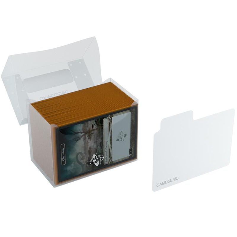 Gamegenic Side Holder 80+ Deck Box - Clear