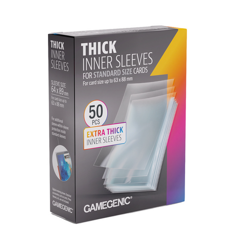 Gamegenic Thick Inner Sleeves - Standard [50ct]