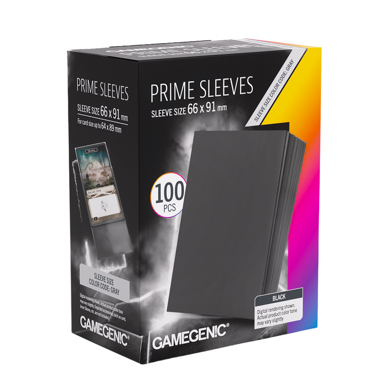 Gamegenic Matte Standard Prime Sleeves - Black [100ct]