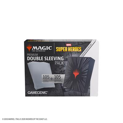 MTG Marvel Super Heroes - Premium Double Sleeving Pack Comic Burst Black