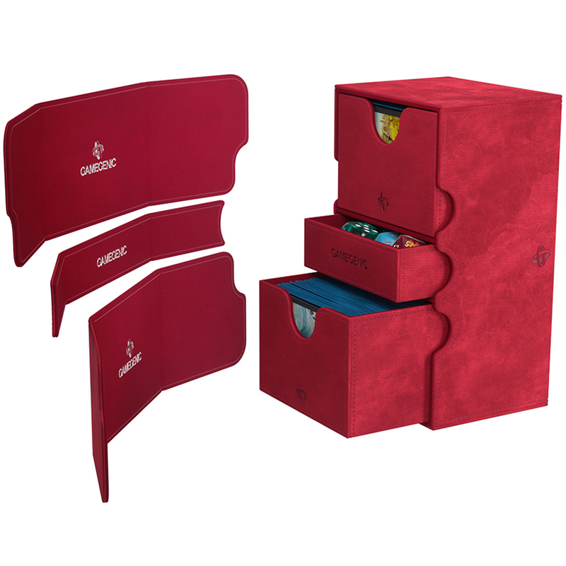 Gamegenic Stronghold 200+ XL Convertible Deck Box - Red