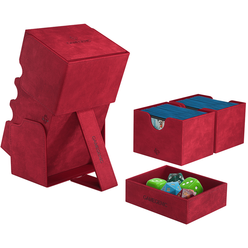 Gamegenic Stronghold 200+ XL Convertible Deck Box - Red