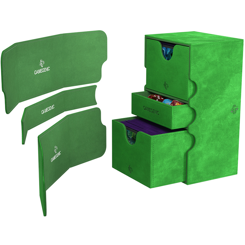 Gamegenic Stronghold 200+ XL Convertible Deck Box - Green