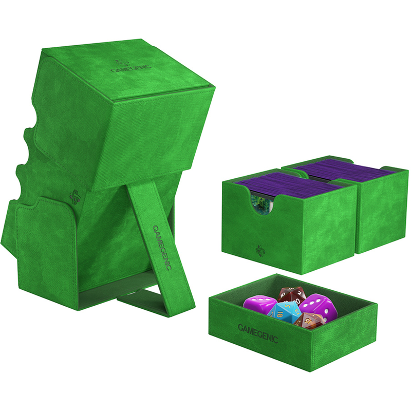 Gamegenic Stronghold 200+ XL Convertible Deck Box - Green