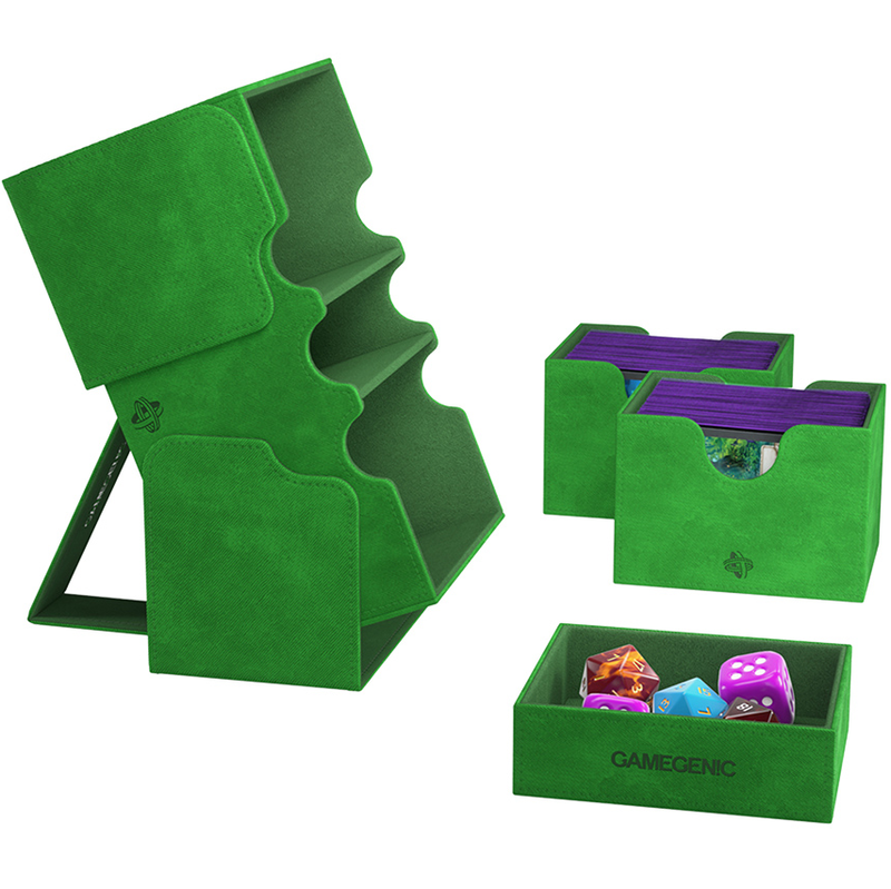 Gamegenic Stronghold 200+ XL Convertible Deck Box - Green