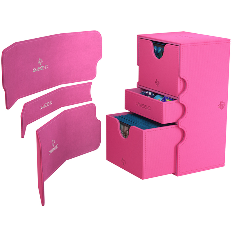 Gamegenic Stronghold 200+ XL Convertible Deck Box - Pink