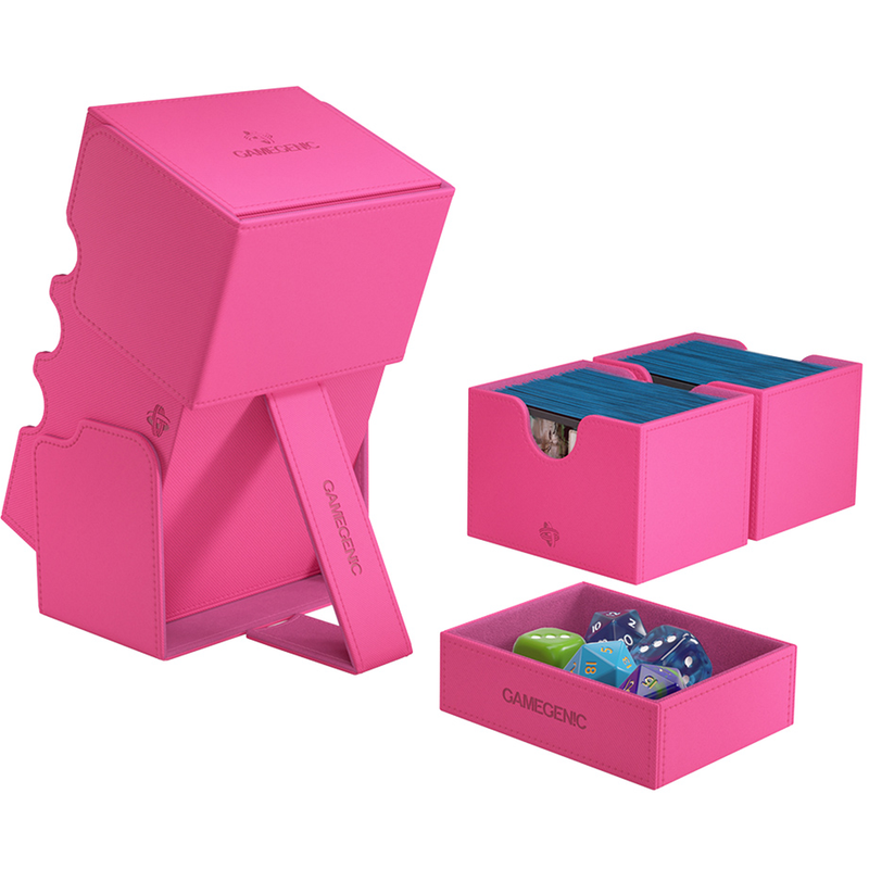 Gamegenic Stronghold 200+ XL Convertible Deck Box - Pink