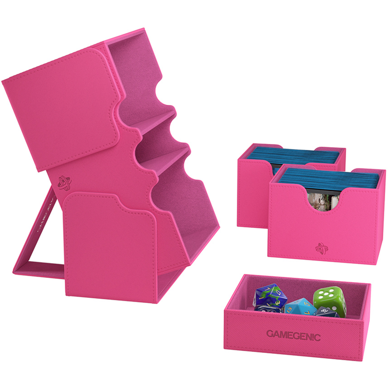 Gamegenic Stronghold 200+ XL Convertible Deck Box - Pink