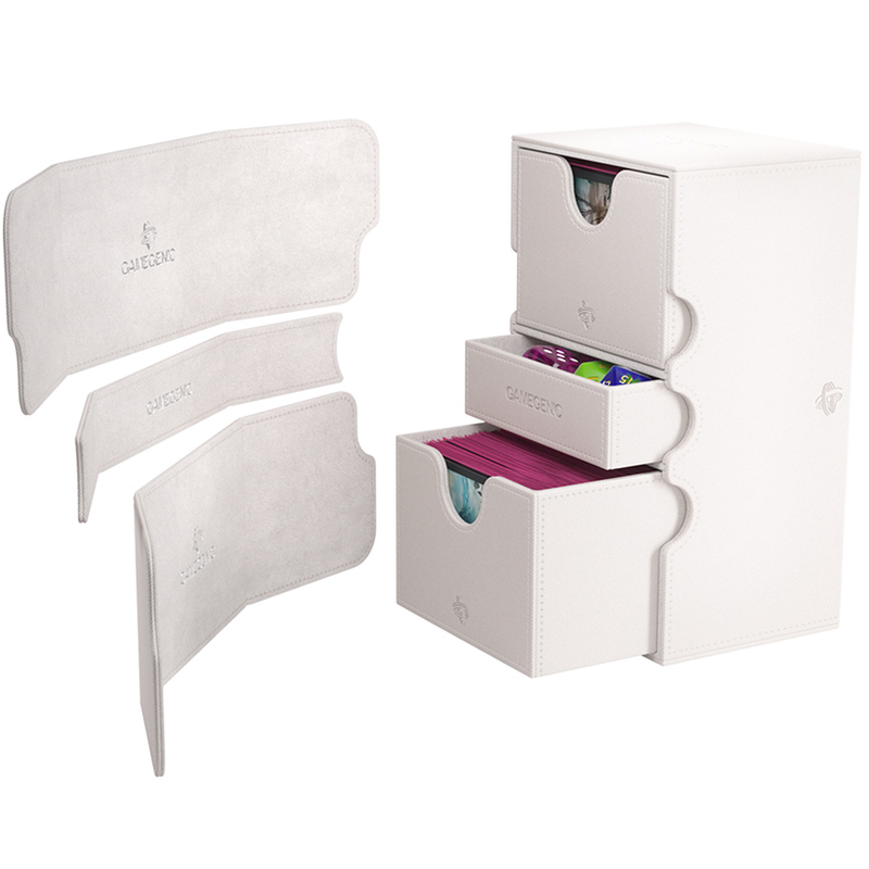 Gamegenic Stronghold 200+ XL Convertible Deck Box - White