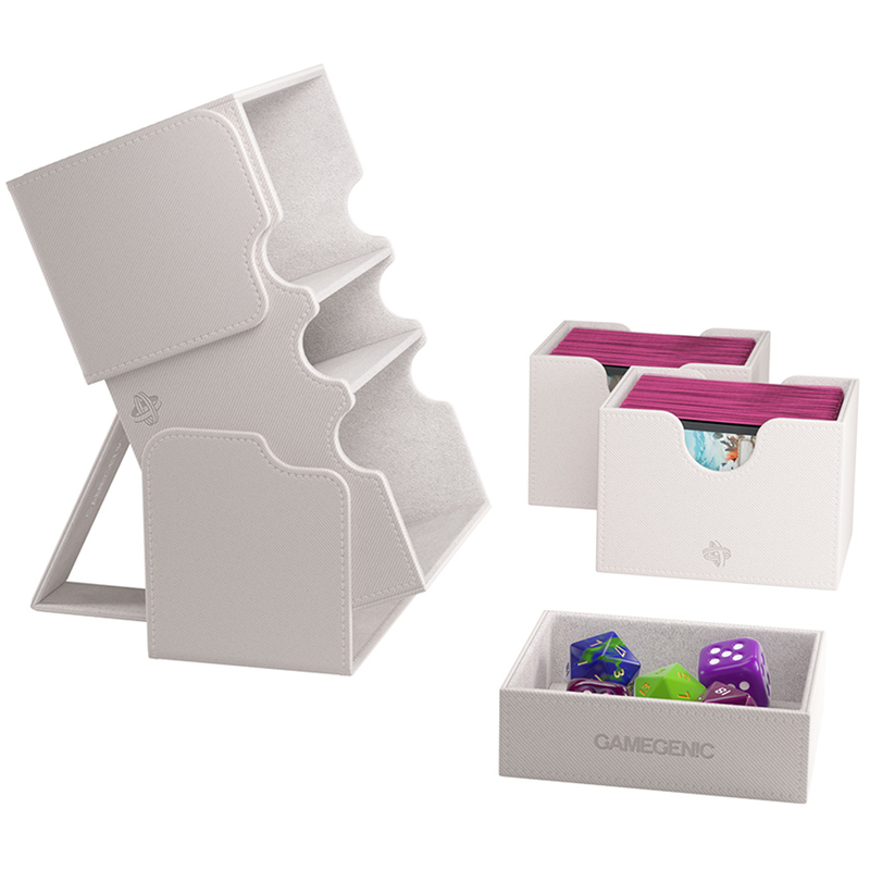 Gamegenic Stronghold 200+ XL Convertible Deck Box - White