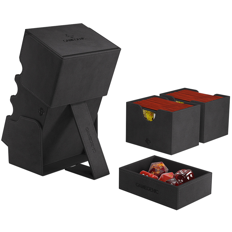 Gamegenic Stronghold 200+ XL Convertible Deck Box - Black